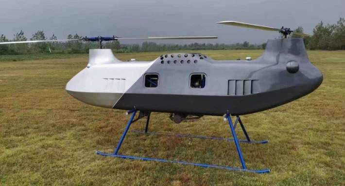 Tandem-rotor heavy-lift helicopter drone